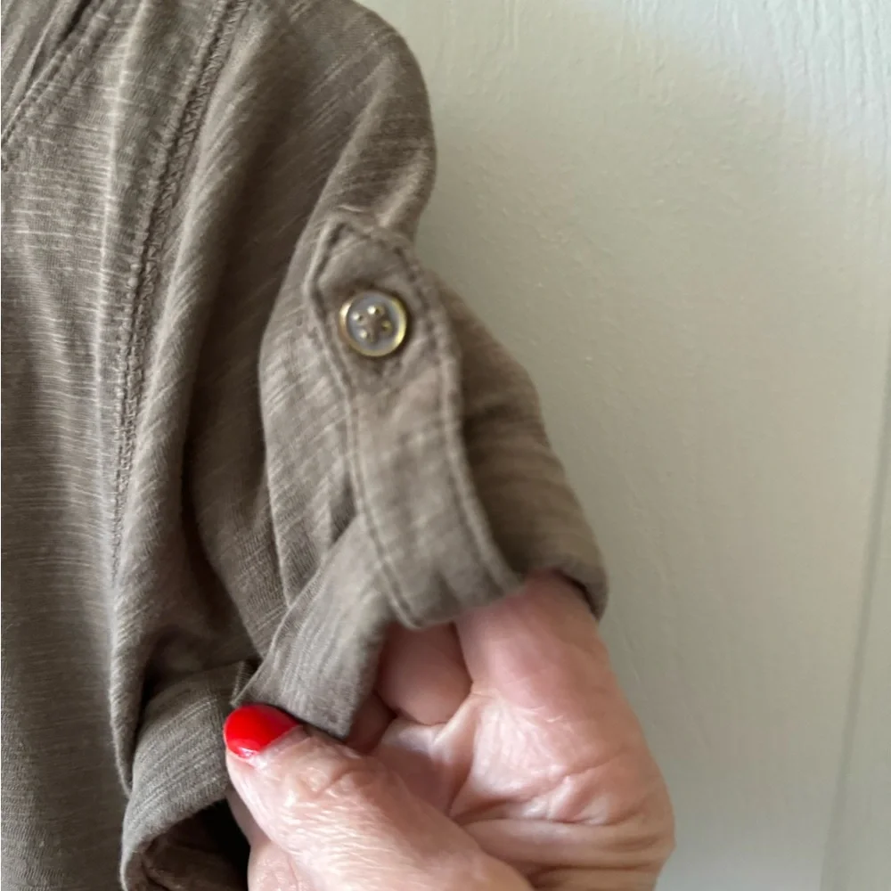 Cute Easy Banana Republic Dress, S, Taupe, Cap Sleeves NWOT - Picture 3 of 6